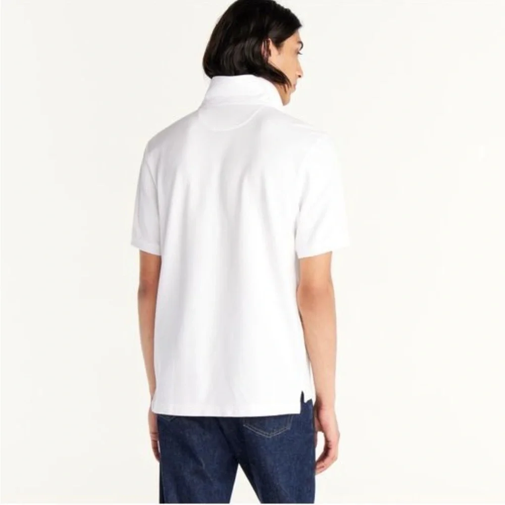 J.Crew Men's Classic Piqué Polo Shirt - White - Polo Shirts